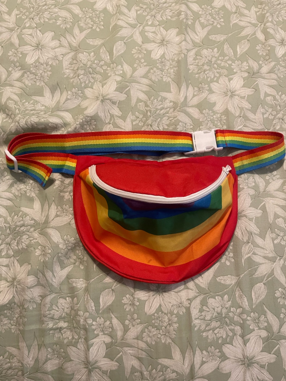 Rainbow Striped Fanny Pack - Vibrant Pride Colors